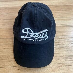 Deus Motorcycles Black Baseball Cap